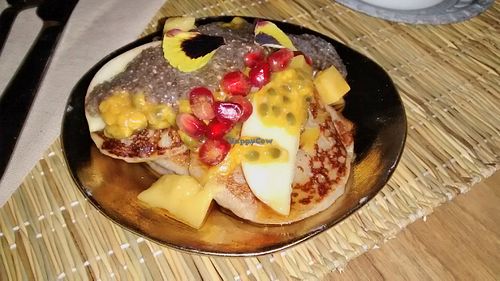 Vegan pancakes at Joy Healthyfood in Montpellier