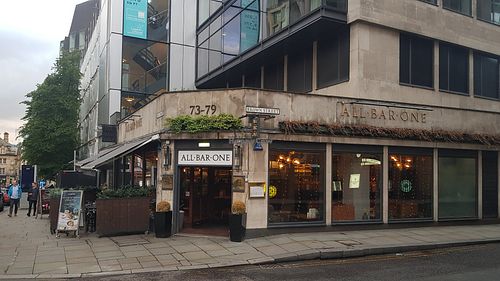 Exterior at All Bar One in Manchester