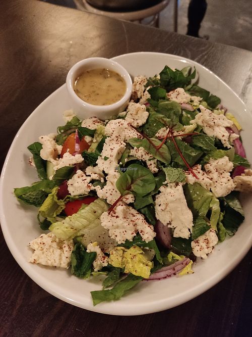 Greek salad at Modern Love in Brooklyn