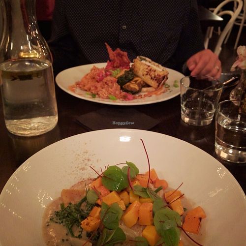 Stuffed Poblanos and Butternut Squash Gnocchi  at Modern Love in Brooklyn