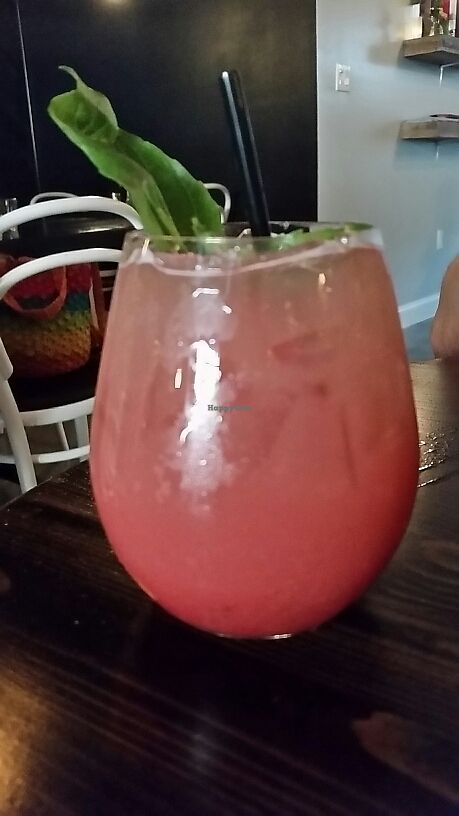 strawberry mimosa   at Modern Love in Brooklyn