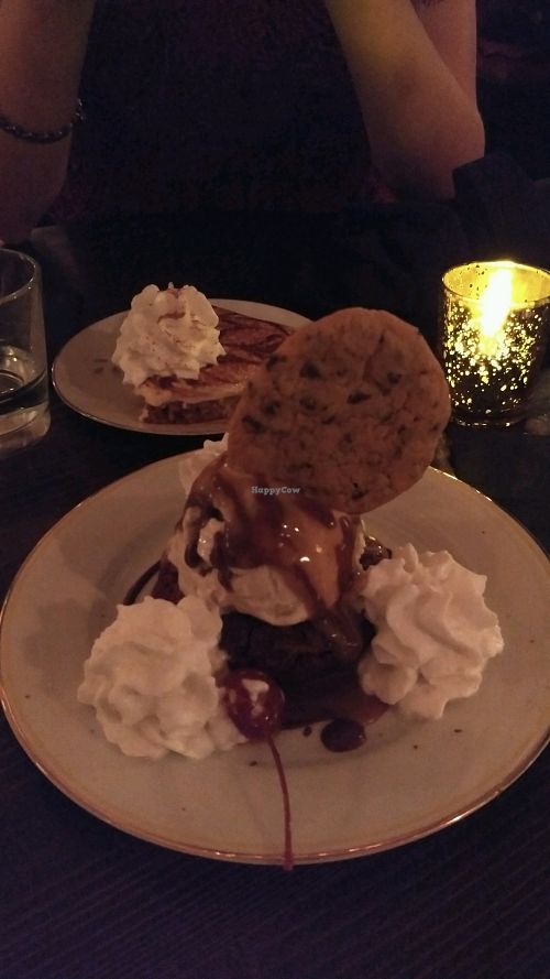 Brownie and tiramisu pie at Modern Love in Brooklyn