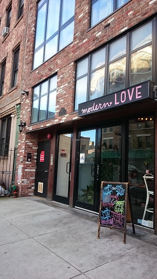 The front entrance  at Modern Love in Brooklyn
