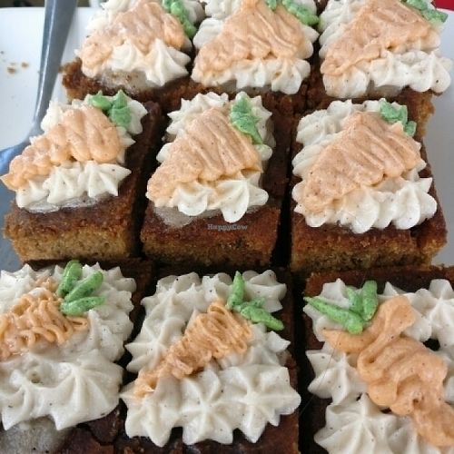 carrot cake at Von's Vegan Bake House in Melbourne