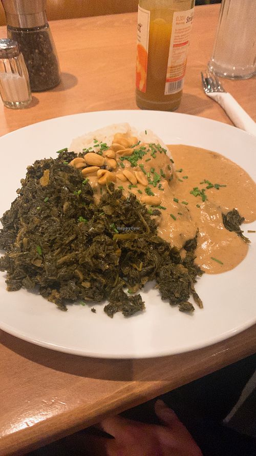 Grünkohl & Erdnusssauce (weekly special)  at Mezzo  in Hannover
