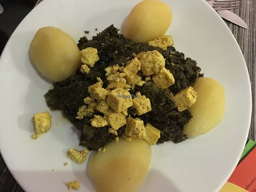 tofu, potato and cabbage at Mezzo  in Hannover