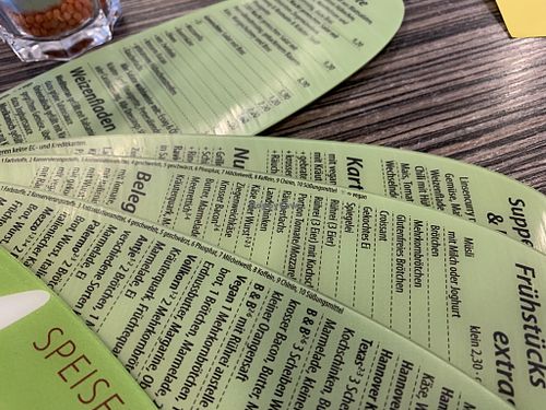 menu at Mezzo  in Hannover