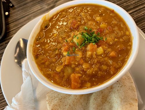 lentil stew, no garlic, yeah at Mezzo  in Hannover