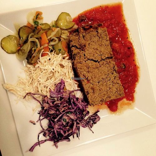 lentil pate at Bioway - Central Station in Warsaw