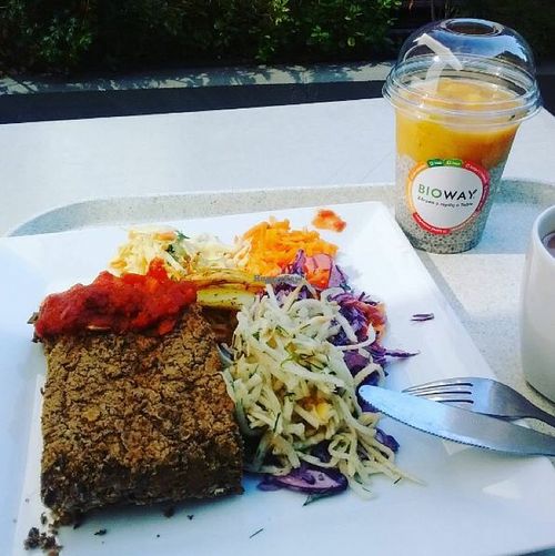 lentil pate at Bioway - Central Station in Warsaw