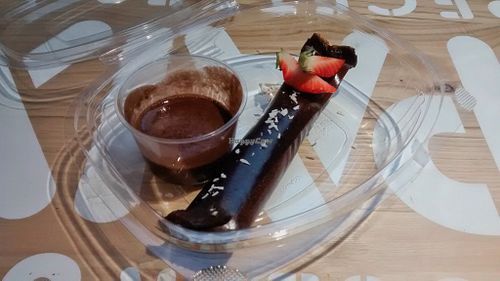 Banana and chocolate at rawcoco in La Rochelle