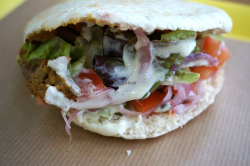 Pita w/chicken at Furahaa Break in Paris