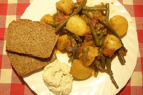 hummus at Kafe Roza in Wladyslawowo