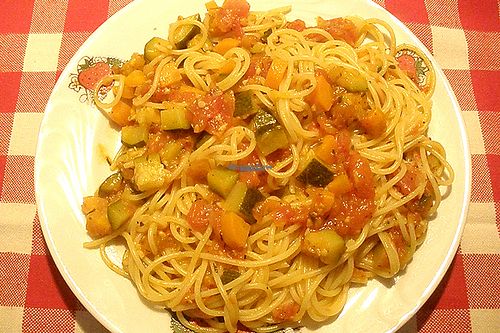 noodles at Kafe Roza in Wladyslawowo