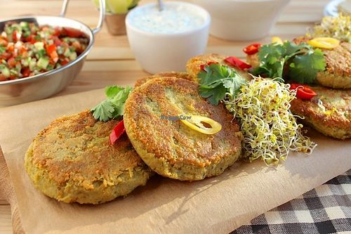 millet cutlets at Zielony Bar in Rumia