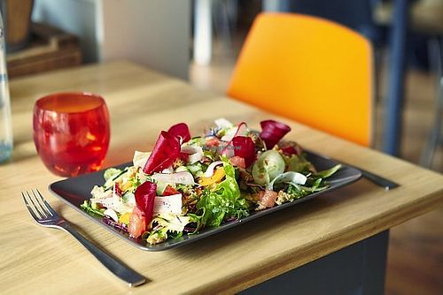 salad at Chez Nous in Grenoble