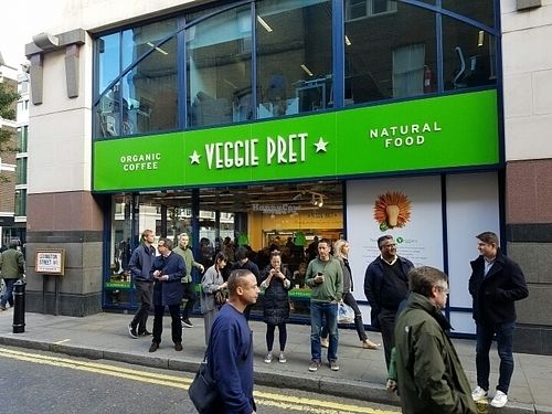 outside at Pret a Manger - Broadwick St in London
