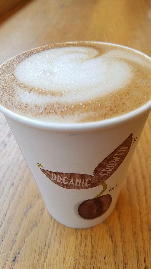 coconut latte at Pret a Manger - Broadwick St in London