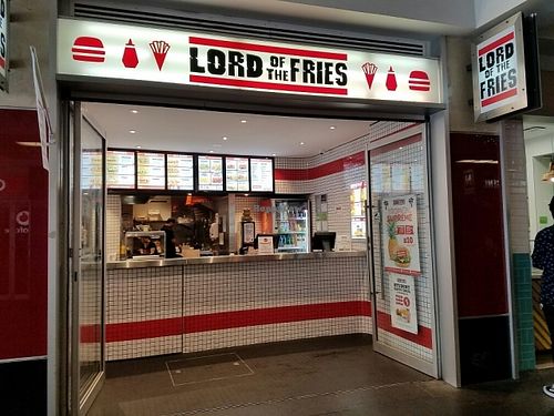 outside at Lord of the Fries in Haymarket