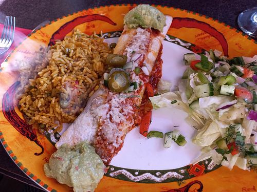 Vegan cheese chimichanga at Fiesta Mexicana in Orpington