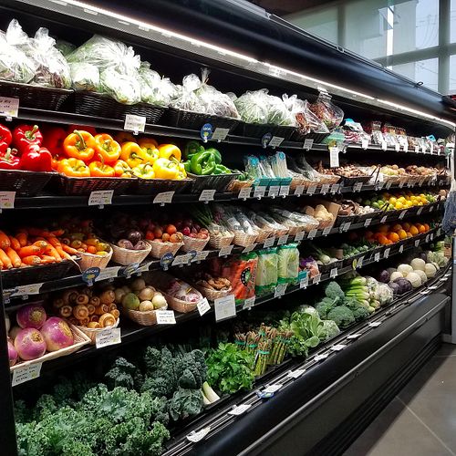 A rainbow of beautiful, fresh, produce -- local whenever possible! at Lemon Street Market in Lancaster