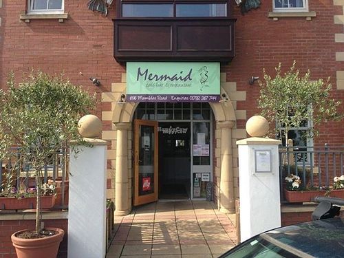 main entrance at The Mermaid in Swansea