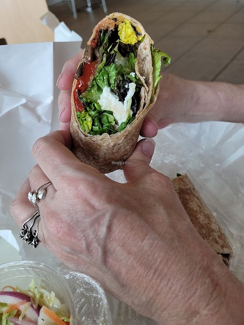 Nice vegetarian wrap at Cafe Phipps in Pittsburgh
