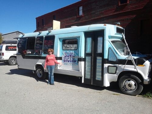 Me standing in front of the truck! at Soul Picnic - Food Truck in Sandpoint