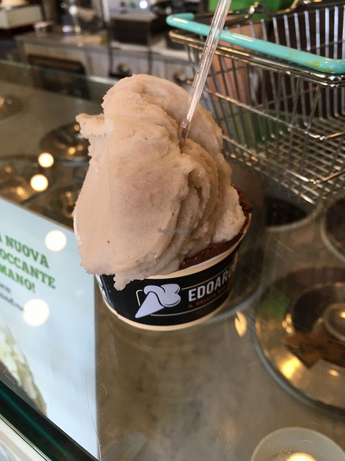 Banana and chocolate ice cream - organic and so good! at Edoardo - Piazza del Duomo in Florence