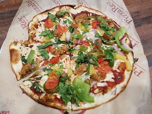 Vegan pizza  at PizzaRev in Gahanna