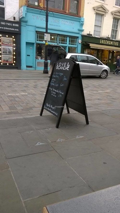 Outside Love and Scandal at Love and Scandal in South East London