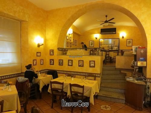 Warm interior at Veg and Wine in Rome