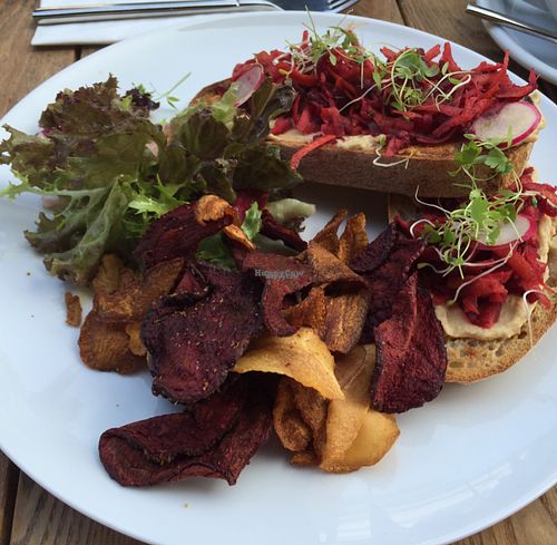 a lovely vegan option at meme in Stroud