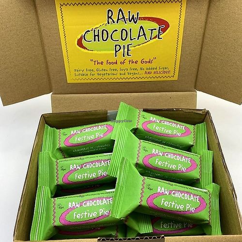 xmas pie at The Raw Chocolate Pie Company  in St Ives