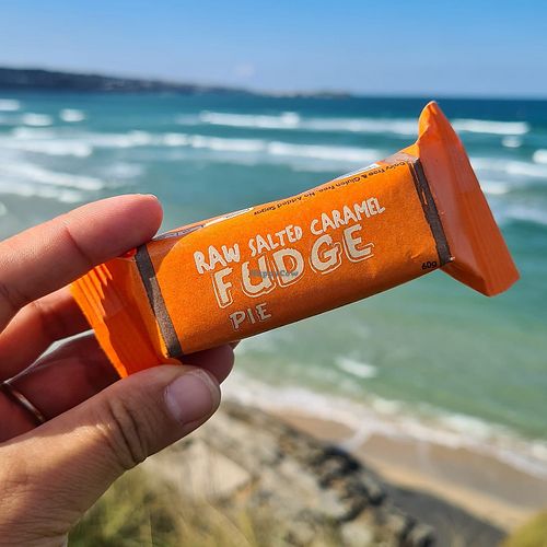 sea salt at The Raw Chocolate Pie Company  in St Ives