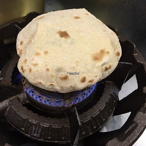Whole wheat flour chapati  at Doon Shokudo Indoyama in Matsumoto