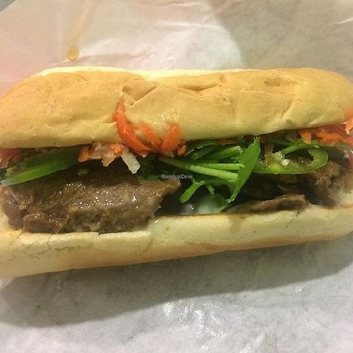 Vegan beef sandwich  at VegeWay in Las Vegas