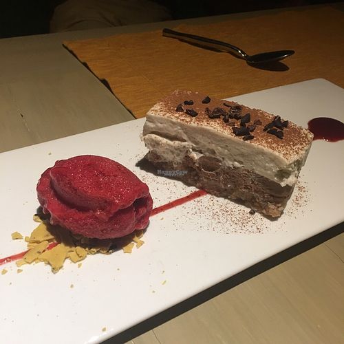 raw tiramisu cake at The Coast in Pak Nam Pran