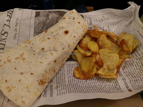 burrito at El Perro Gamberro in Madrid