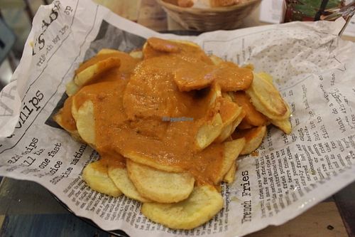 Patatas Bravas at El Perro Gamberro in Madrid