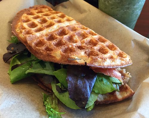 Guru burger at Tiabi Coffee and Waffle Bar -  Simmons St in Las Vegas