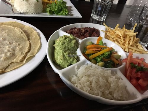 Vegan Burrito at Puka Rumi in Ollantaytambo