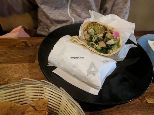 Felafel wrap  at Agraba in North Melbourne