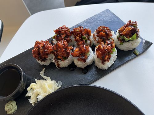 Spicy tofu sushi 🙌🏽  at Tokumaru  in Tallinn