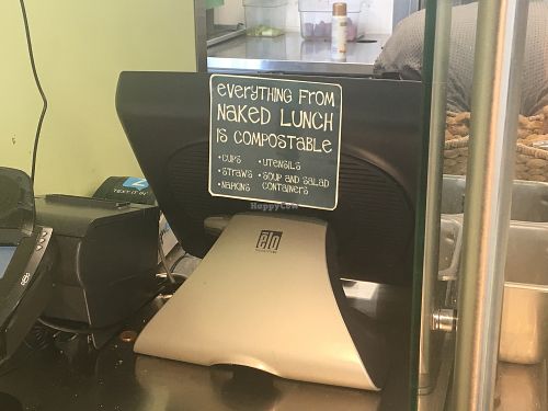 Loving the green vibe at Naked Lunch in Arlington