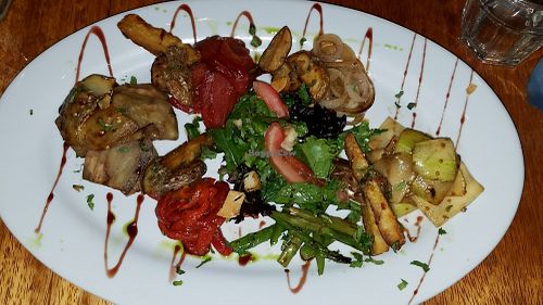 grilled vegetables at Tree House in Aguas Calientes