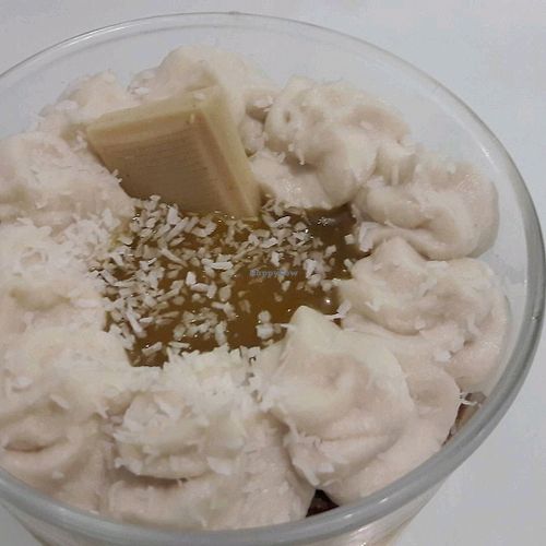 Lemon coconut and white chocolate trifle  at Sweet Paradise in Tenerife