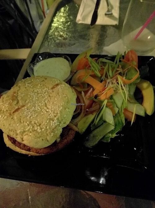 Burger at The Grand Turk Inn Restaurant in Grand Turk