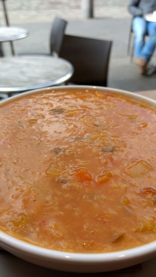 red lentil and veg at Castello Coffee - Castle St in Edinburgh