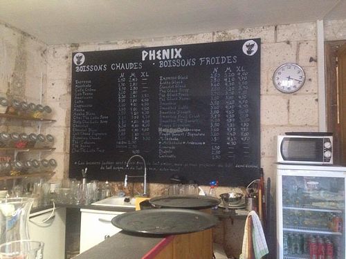 So many drinks! at Phenix in Angouleme